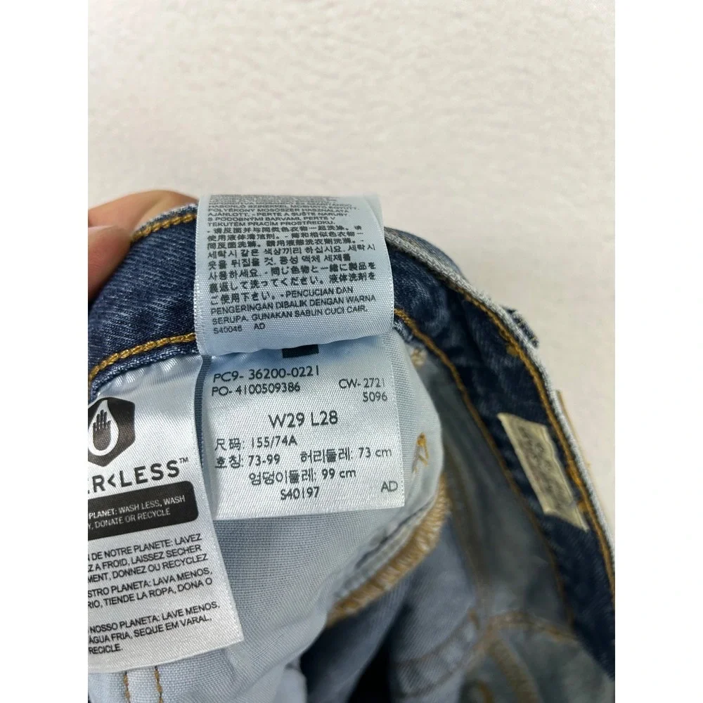 Classic Americana Levi's Premium Mens 29x28 Blue 501 Straight Leg Jeans 36200